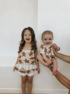 Gingerbread Knit Set - Short Sleeve