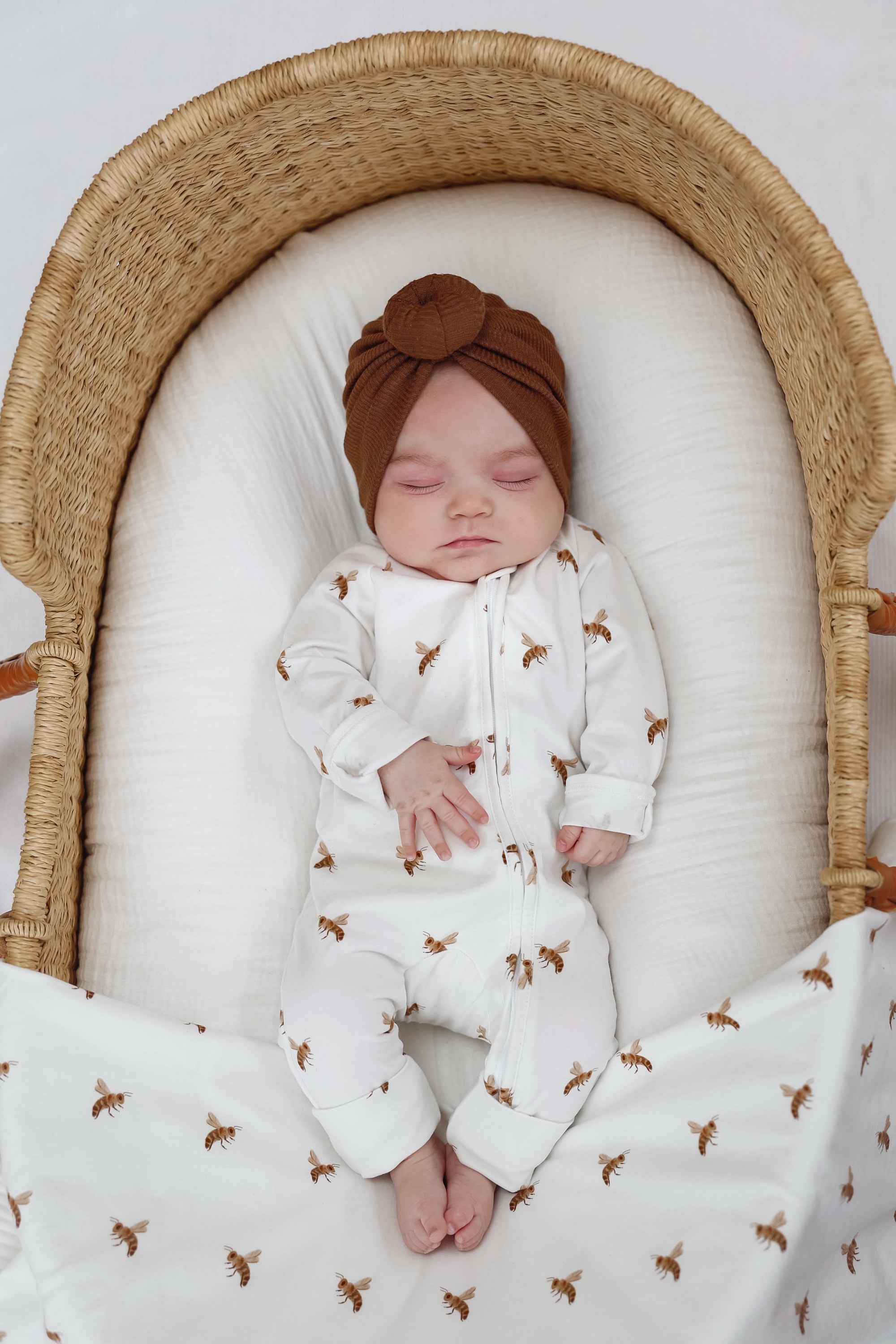 Cotton Growsuit - Honey Bee