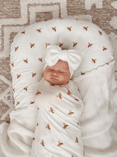 Load image into Gallery viewer, Honey Bee Bamboo Jersey Bassinet Sheet/Change Table Cover