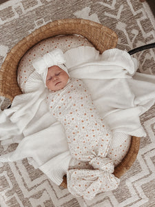 Blossom Bamboo Jersey Swaddle