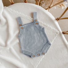 Load image into Gallery viewer, Powder Blue Singlet Mini Knit Romper