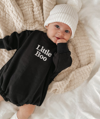 'Little Boo' Long Sleeve Bubble Romper
