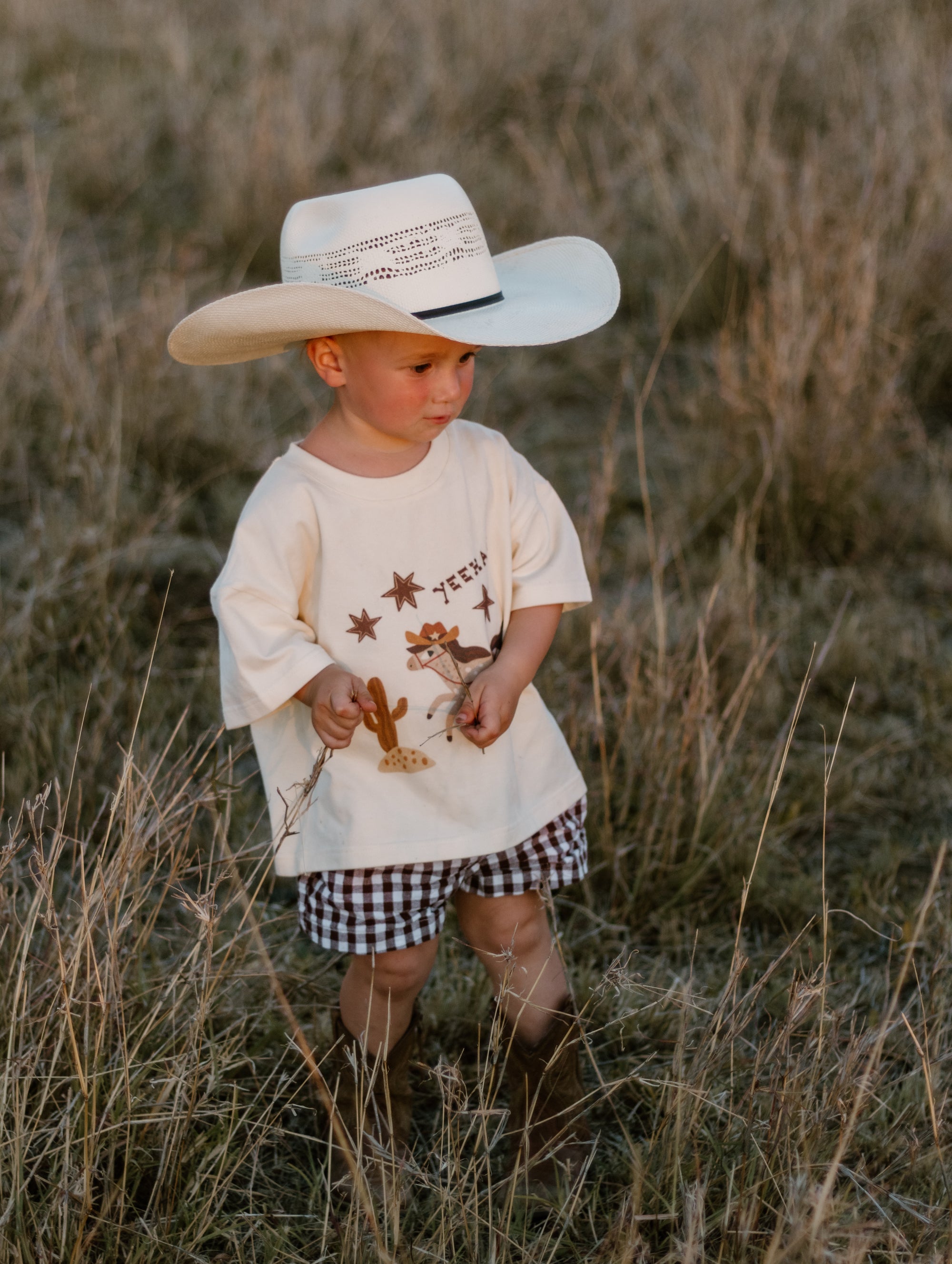 'Yeehaw' Slouch Tee - Buttermilk