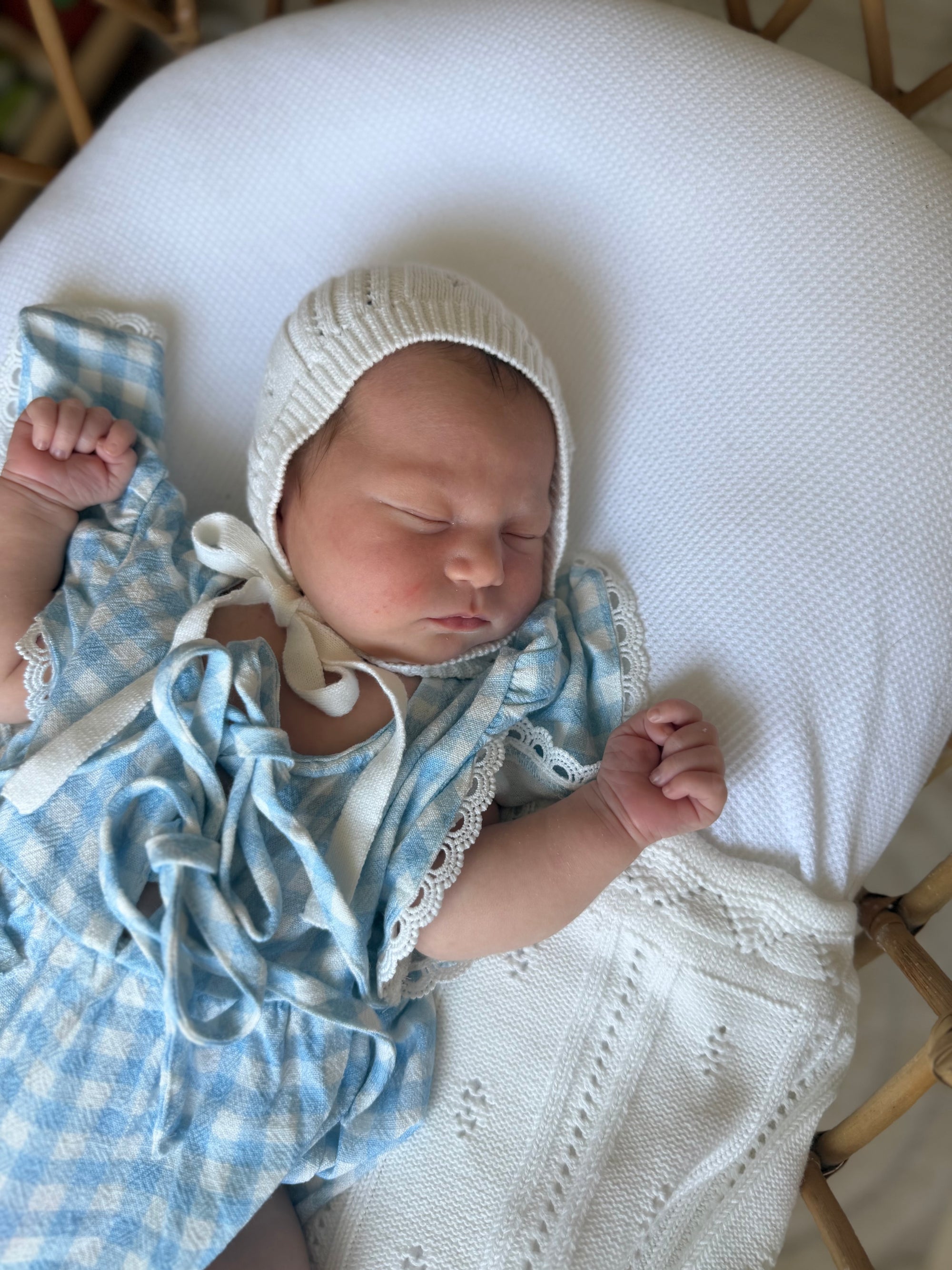 Margot Knit Bonnet - Milk - PRE ORDER - Est. Dispatch End of July