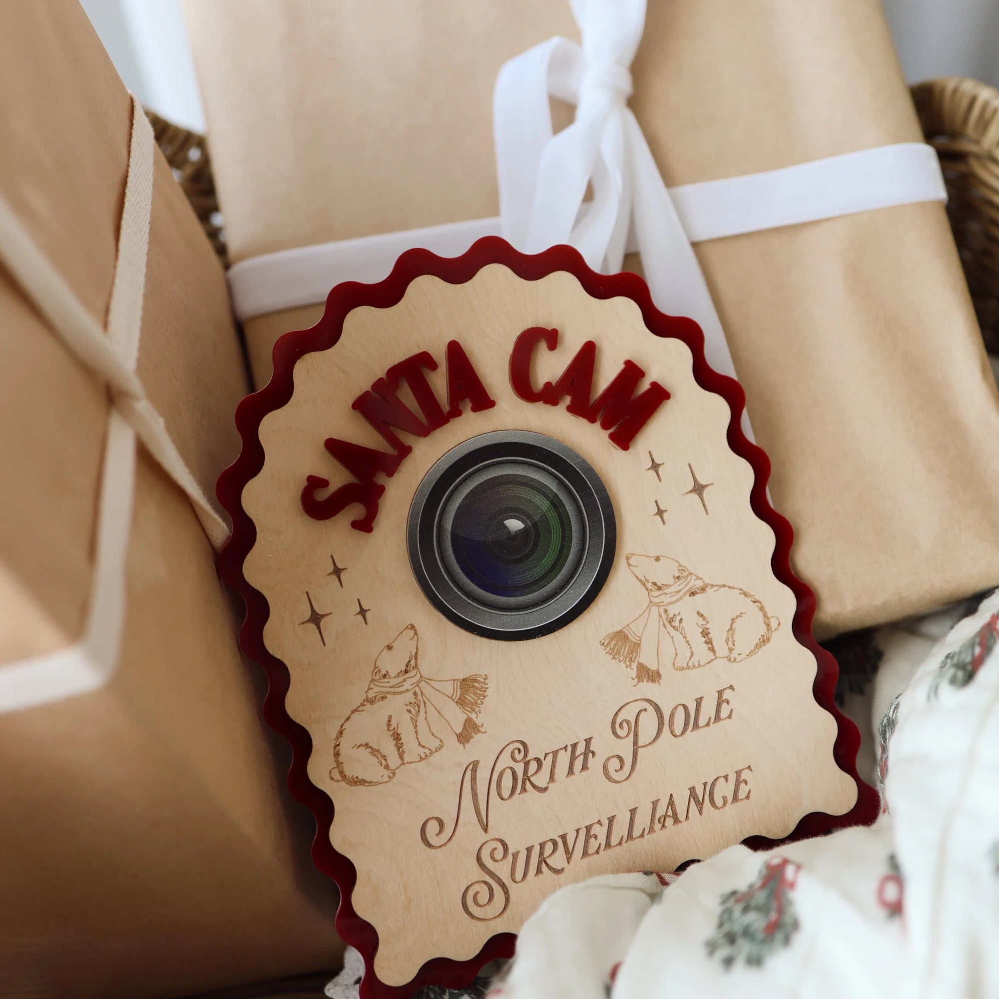 Santa Cam North Pole Surveillance Plaque