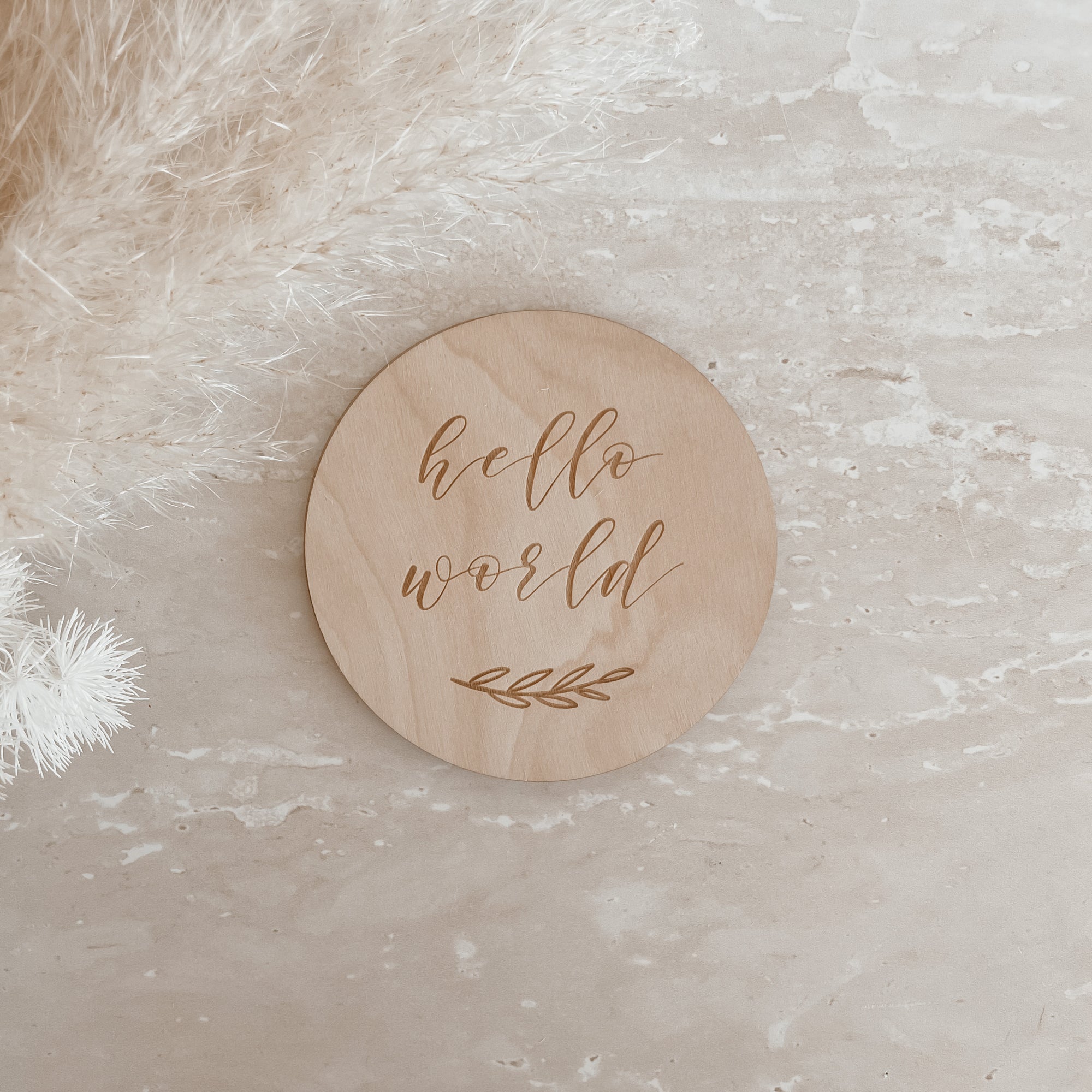 Individual Engraved Wooden Milestone Plaques-10CM