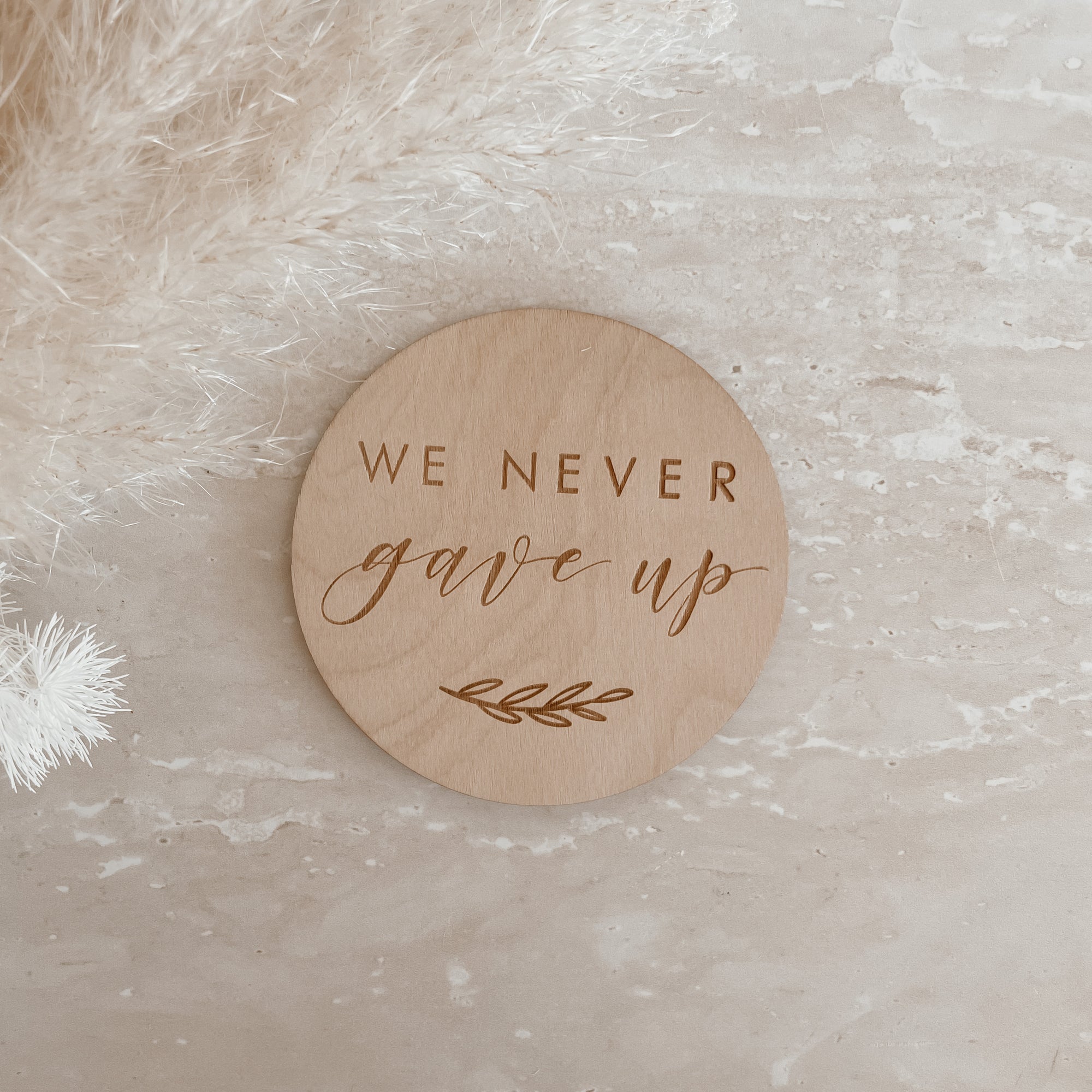 Individual Engraved Wooden Milestone Plaques-10CM