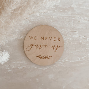 Individual Etched Wooden Milestone Plaques - 10cm