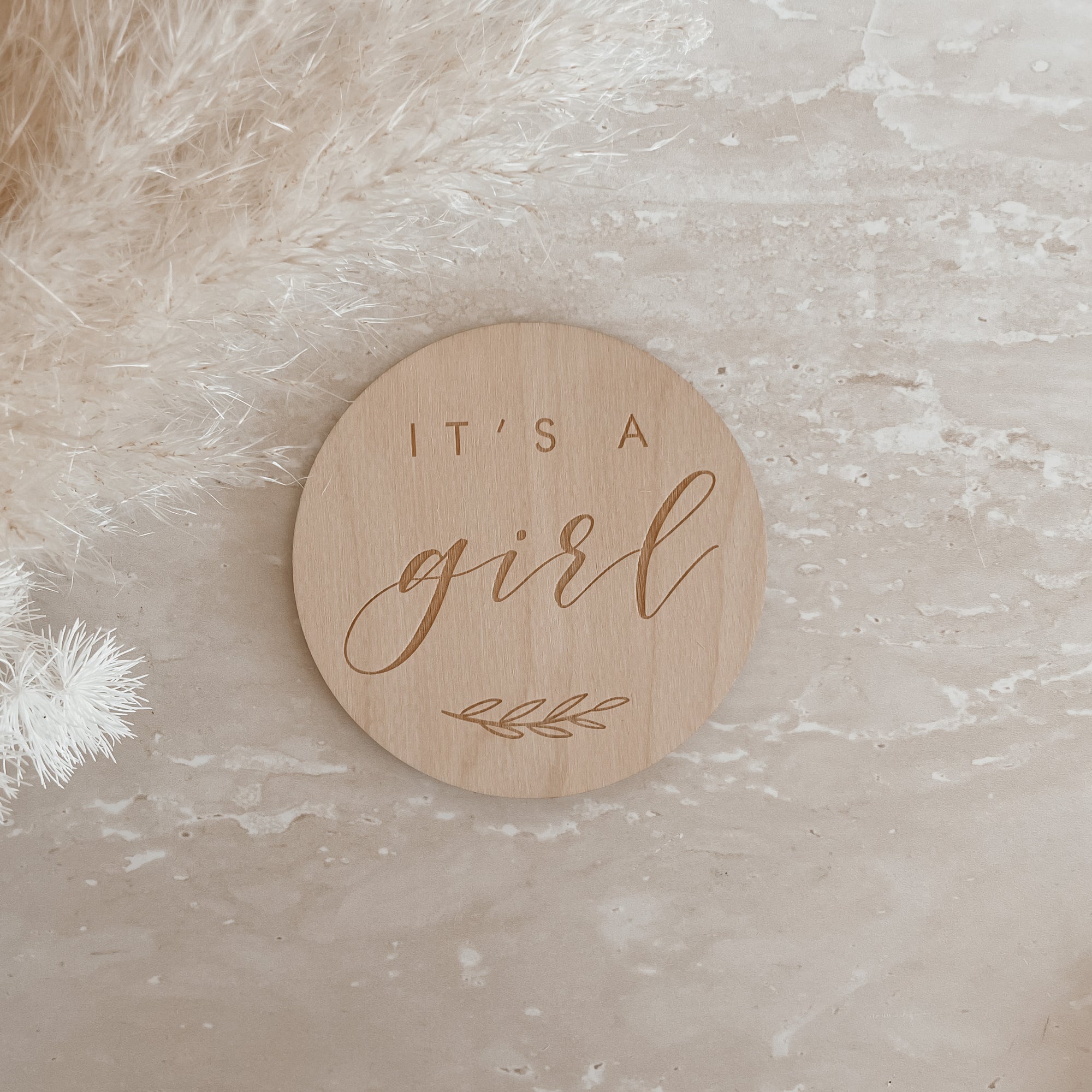 Individual Engraved Wooden Milestone Plaques-10CM