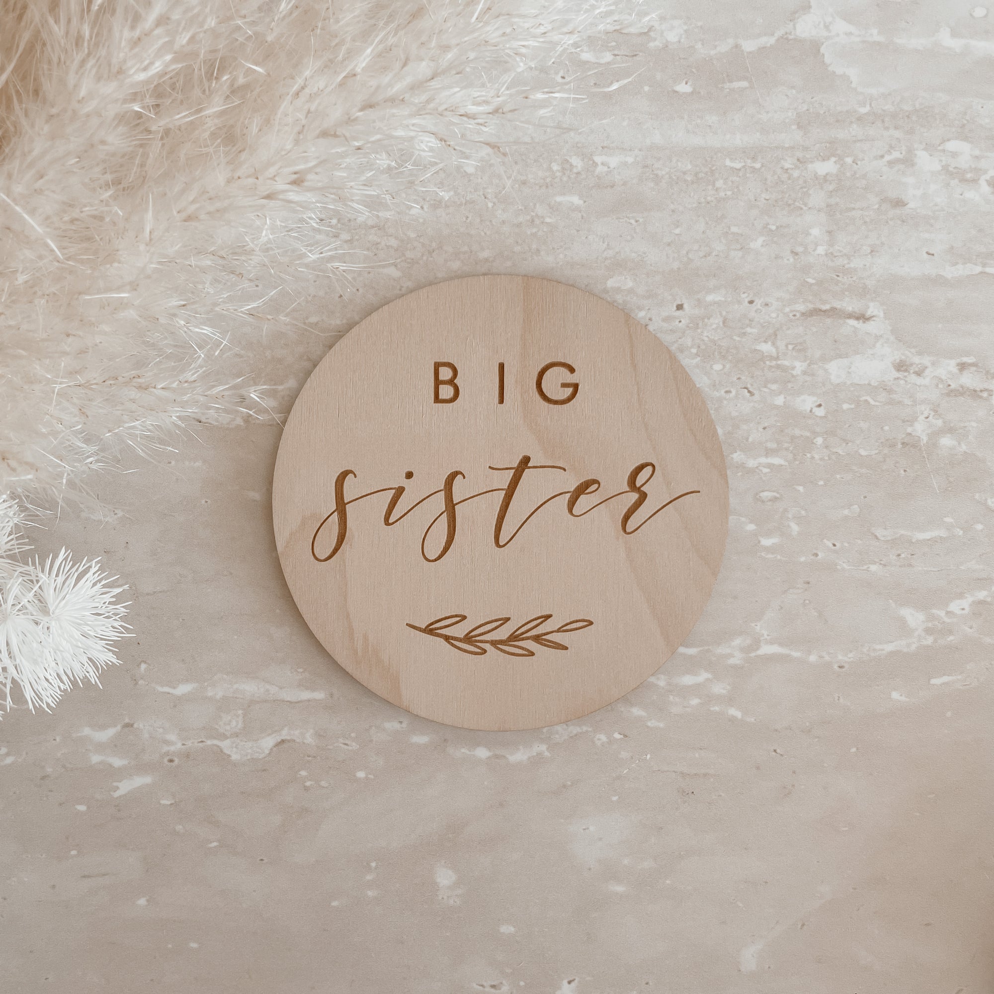 Individual Engraved Wooden Milestone Plaques-10CM