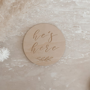 Individual Etched Wooden Milestone Plaques - 10cm