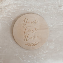Load image into Gallery viewer, Custom Etched Wooden Milestone Plaques