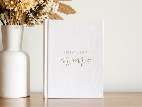 ALMOST PERFECT - Hello Little Mama - Pregnancy Journal (Classic White)