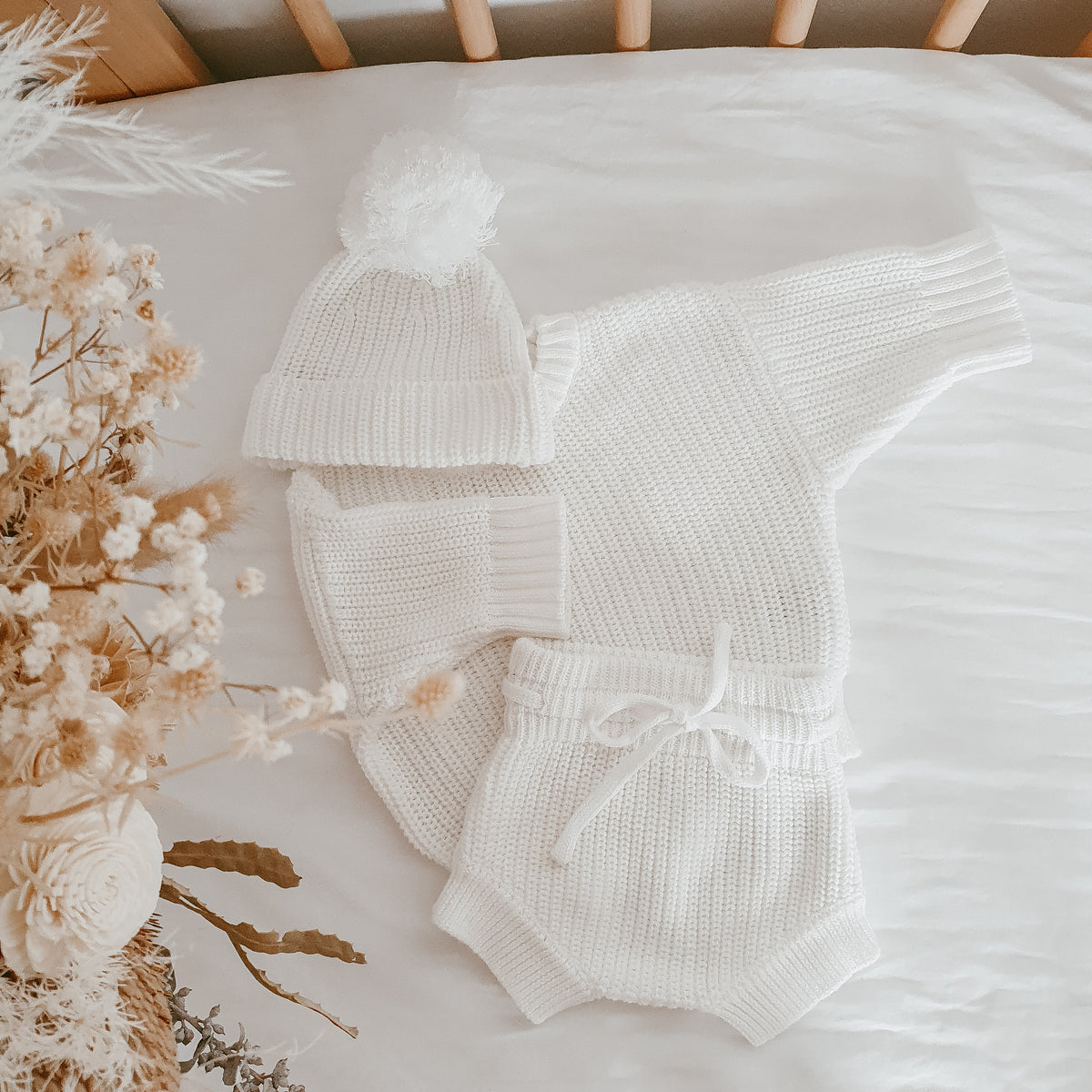 Mini Knit Shorties - Milk