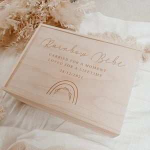 Bereavement Wooden Personalised Keepsake Box