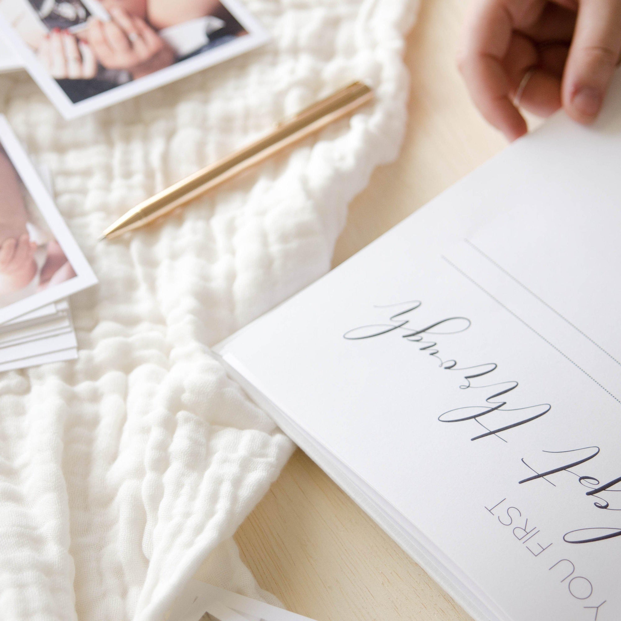 Hello Little Love - Baby Memory Book Blossom and Pear 