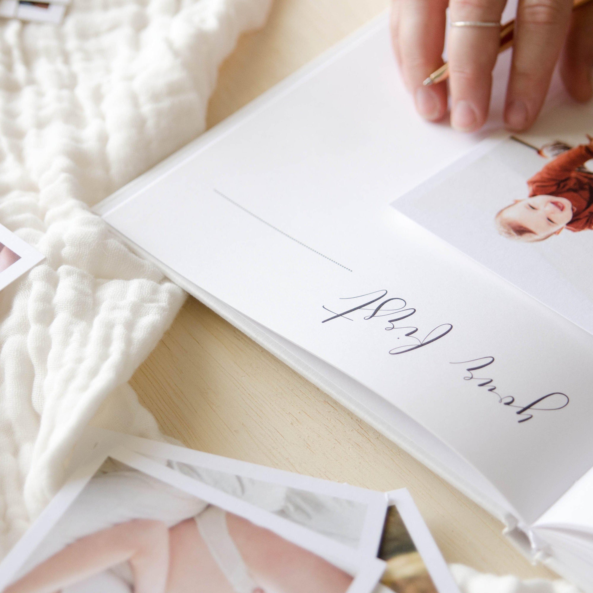 Hello Little Love - Baby Memory Book Blossom and Pear 