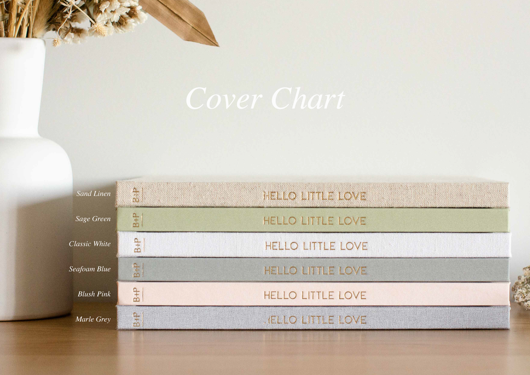 Hello Little Love - Baby Memory Book &amp; Black Ink-less Hand and Foot Print Kit
