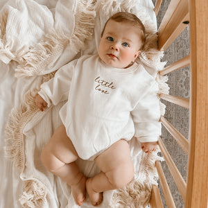 Milk 'Little Love' Long Sleeve Bubble Romper