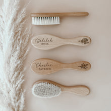 Load image into Gallery viewer, Personalised Wooden Baby Brush