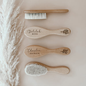 Personalised Wooden Baby Brush