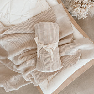 Heirloom Classic Knit Blanket - 100% Cotton