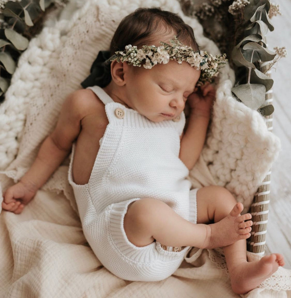Milk Singlet Mini Knit Romper