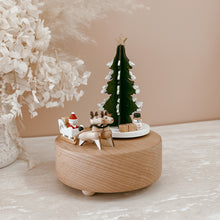 Load image into Gallery viewer, Christmas Heirloom Wooden Musical Carousel