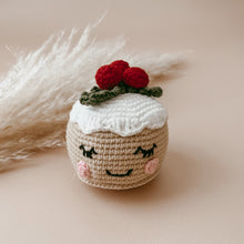 Load image into Gallery viewer, Christmas Pudding Crochet Rattle