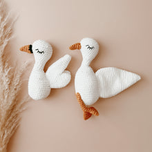 Load image into Gallery viewer, Goose or Swan Crochet Rattle