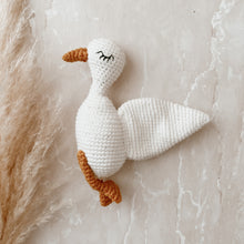 Load image into Gallery viewer, Goose or Swan Crochet Rattle