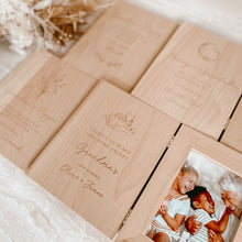 Load image into Gallery viewer, Grandparent &#39;You Are My World&#39; Quote Personalised Wooden Photo Frame