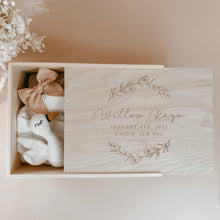 Load image into Gallery viewer, Replacement Lid for Regular Size Etched Wooden Personalised Baby Keepsake Box