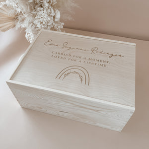 Bereavement Wooden Personalised Keepsake Box
