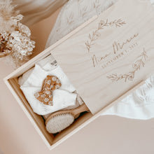 Load image into Gallery viewer, Etched Wooden Personalised Baby Keepsake Box - Regular or Large