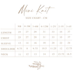 Mini Knit Sweater - Powder Blue