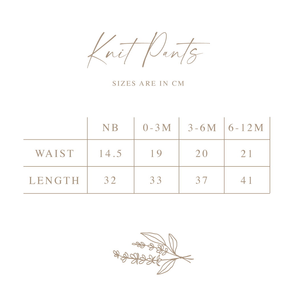 Mini Knit Pants - Milk