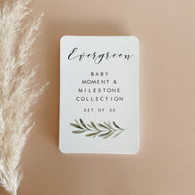 Load image into Gallery viewer, Baby Milestone Cards - Evergreen Collection