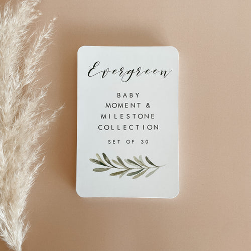 Baby Milestone Cards - Evergreen Collection