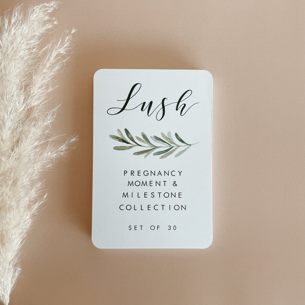 SALE Pregnancy Milestone Cards - Lush Collection