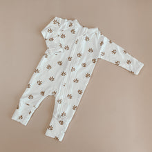 Load image into Gallery viewer, Long Sleeve Baby Zip Growsuit