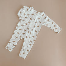 Load image into Gallery viewer, Long Sleeve Baby Zip Growsuit
