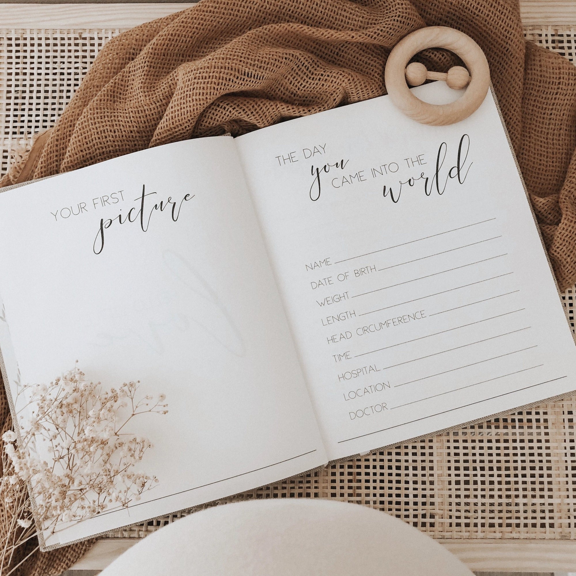Hello Little Love - Baby Memory Book Blossom and Pear 