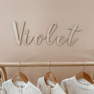 Custom Wooden Wall Name