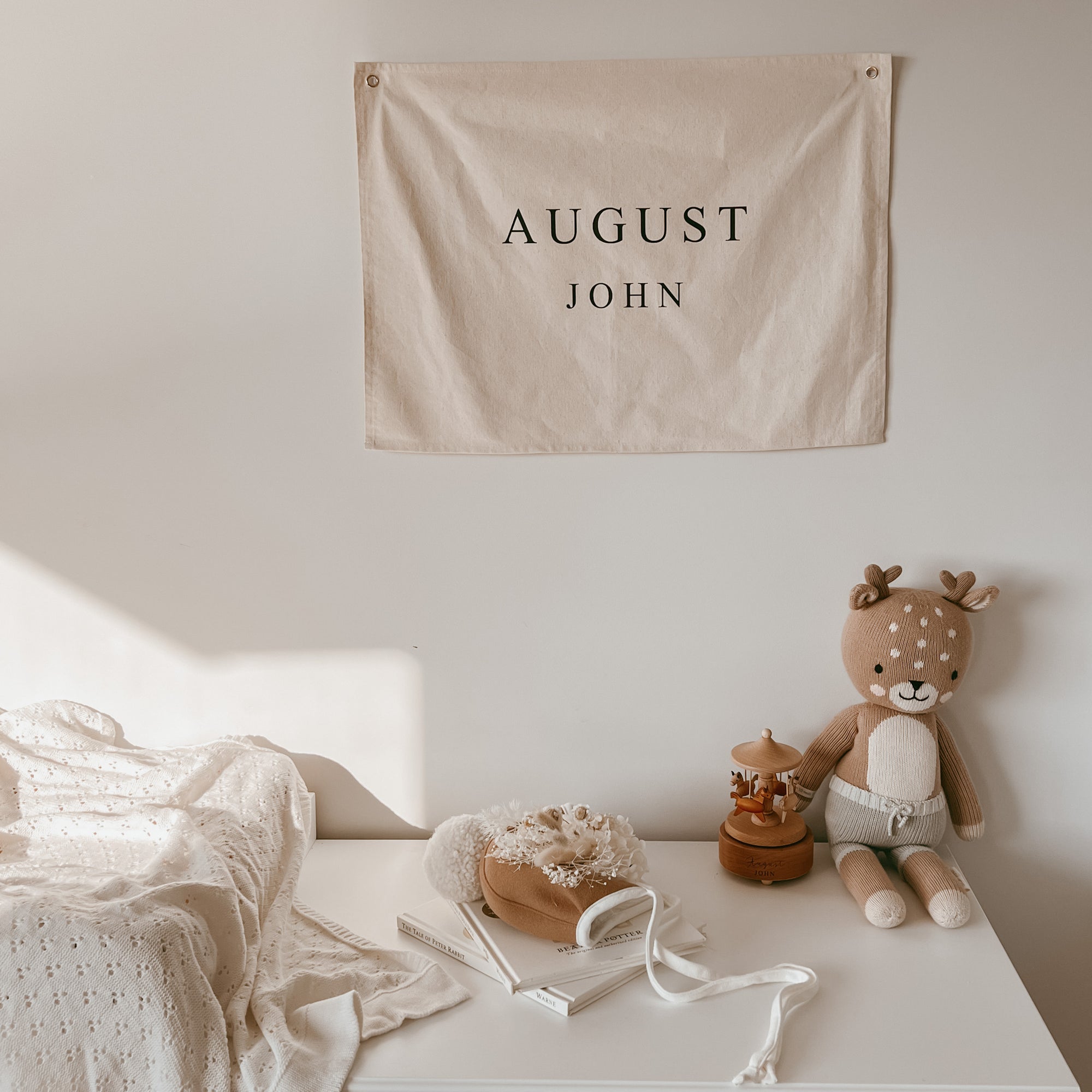 Custom Canvas Name Banner - Vinyl Text