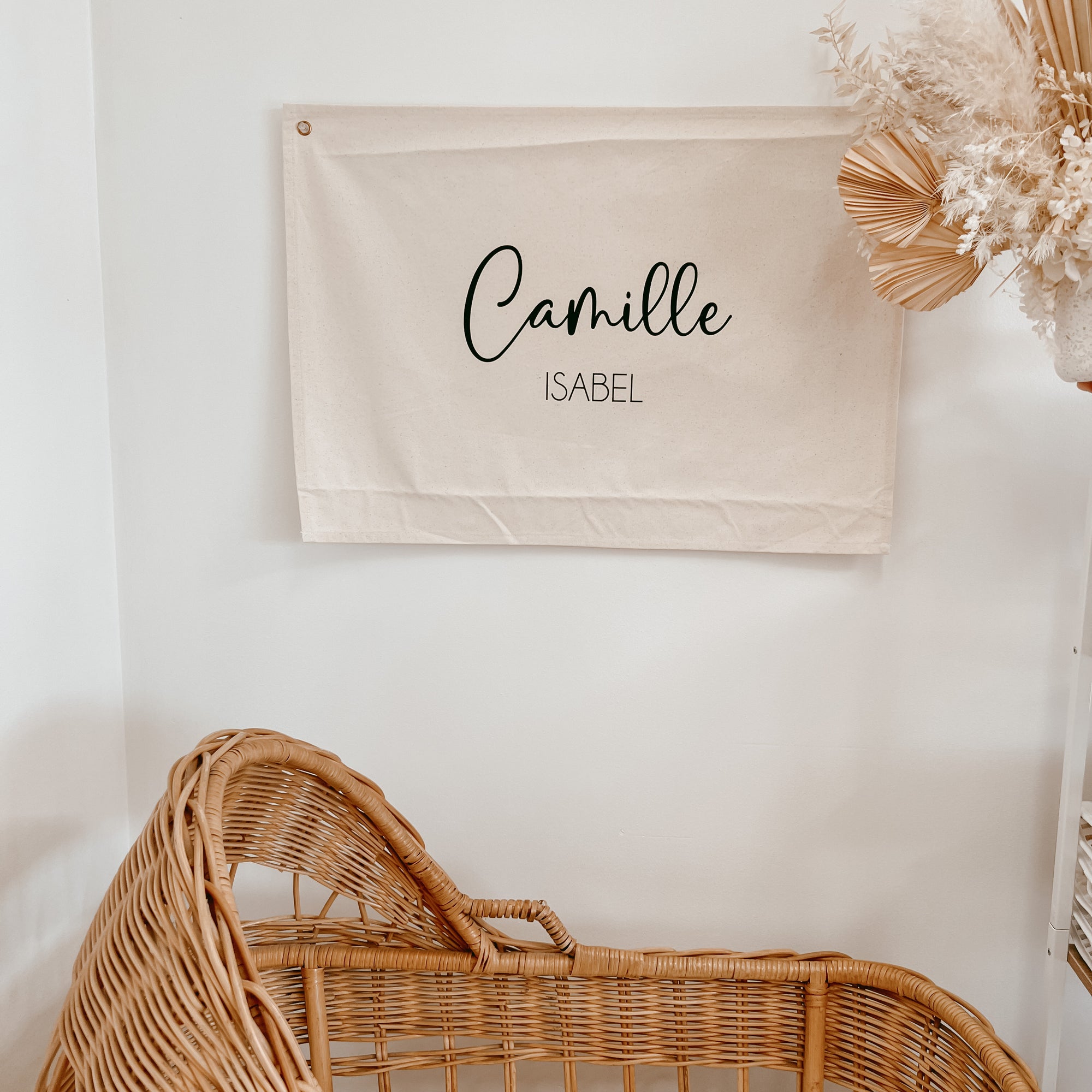 Custom Canvas Name Banner - Vinyl Text