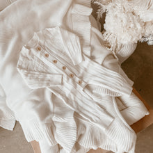 Load image into Gallery viewer, Ribbed Knit Romper - Milk