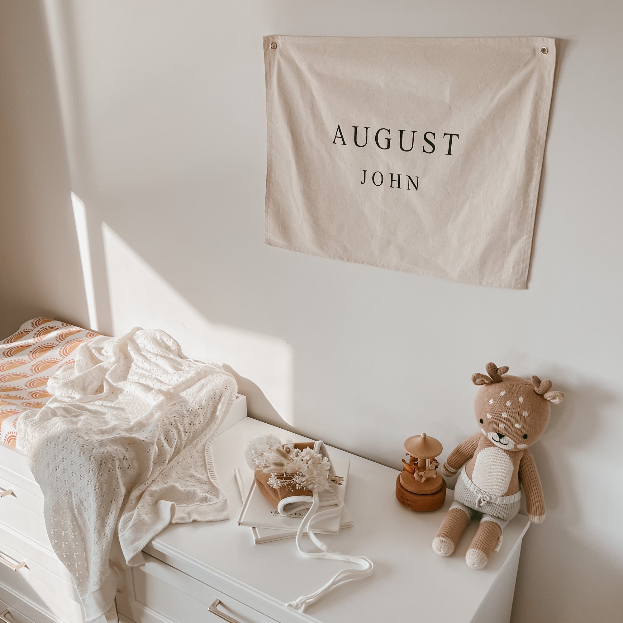 Custom Canvas Name Banner - Vinyl Text