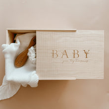 Load image into Gallery viewer, ‘BABY’ Wooden Baby Keepsake Box