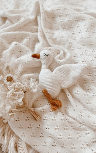Goose or Swan Crochet Rattle